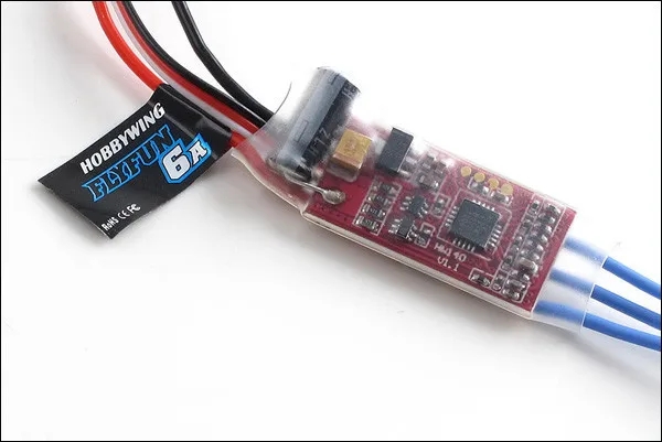 Щеточный электронный регулятор скорости Hobbywing FLYFUN 6A 10A 12A 20A 30A 40A 60A 100A бесщеточный