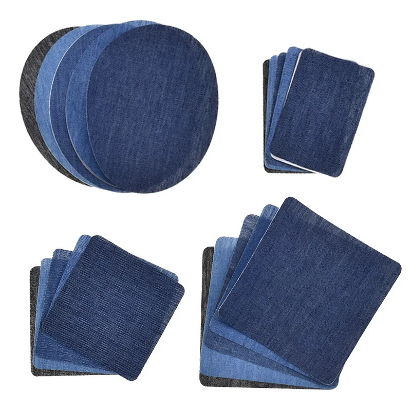 20 шт. джинсовой ткани для переодевания ремонтные наклейки из денима на колено