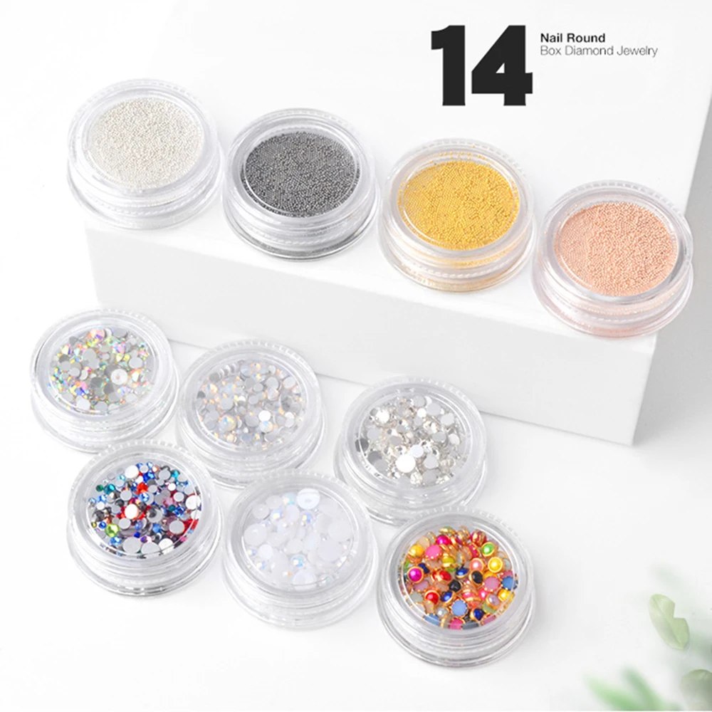 0 4 мм стальные мини бусины для дизайна ногтей стразы маленькие 3D Икра