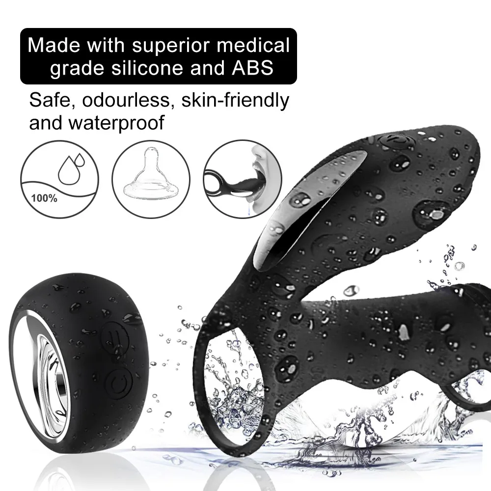 MQ вибратор пенис кольца Вибрация рукав Задержка эякуляции G точка стимуляция