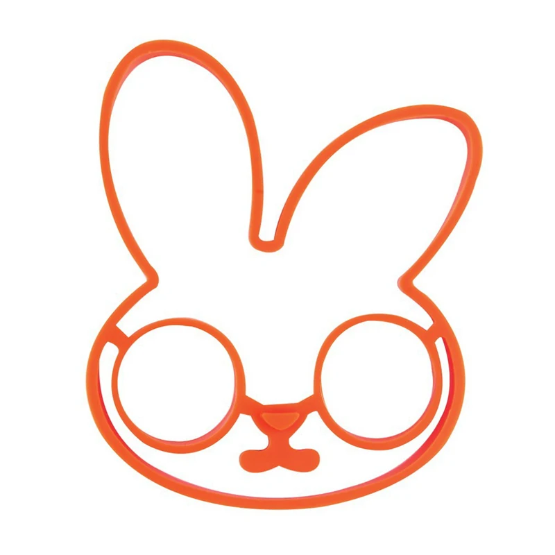 1 шт. оранжевый силикон с рисунком &quotКролик&quot Фрай яйцо рамка Форма для яиц