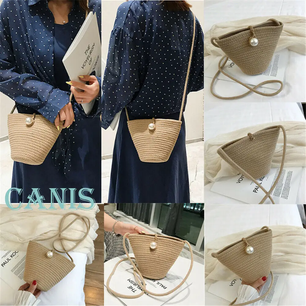 Новинка 2019 летние женские сумки женская круглая сумка из ротанга модные пляжные