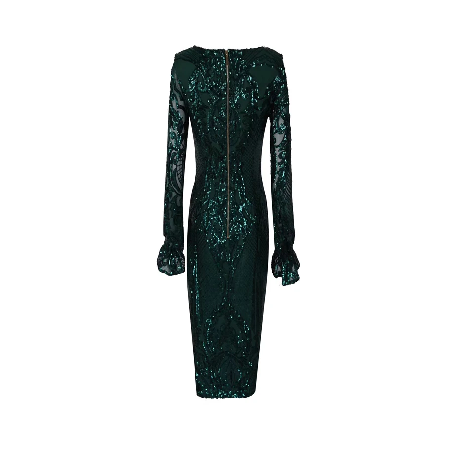 CIEMIILI Весна 2019 пикантные для женщин Мода бинты Длинные рукава Vestido знаменитости