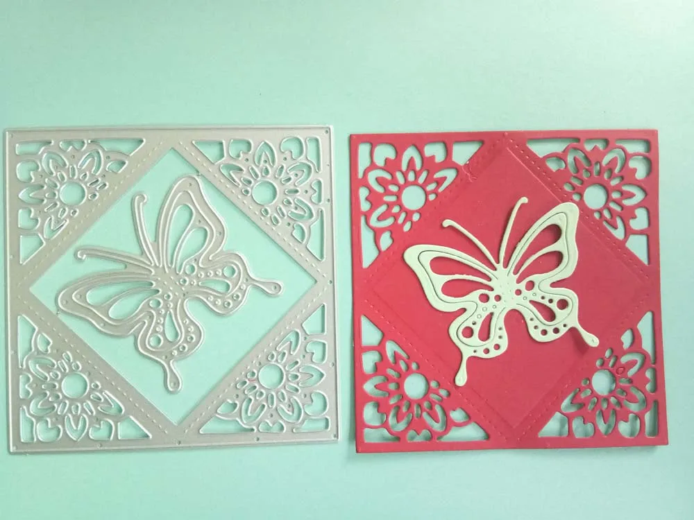 Estel Butterfly Floral Frame Metal Cutting Dies Scrapbooking Album Paper DIY Card decoration Craft Embossing Die Cuts New 2019 | Дом и сад