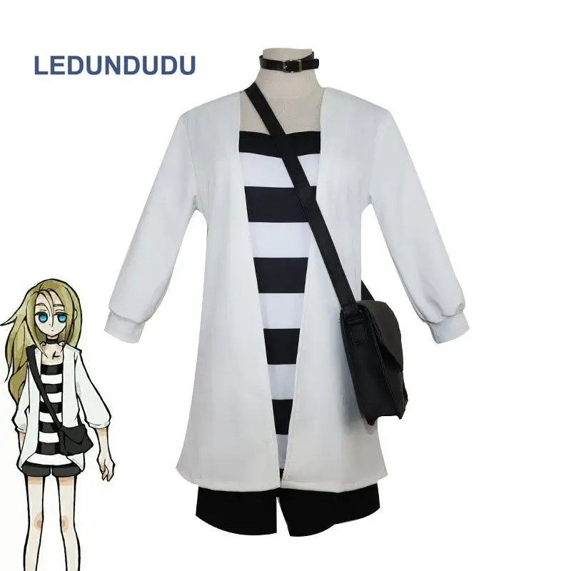 

New Anime Angel of Death Ray Cosplay Costumes Rachel Gardner Women Fancy Party Uniform coat+shirt+shorts for Halloween