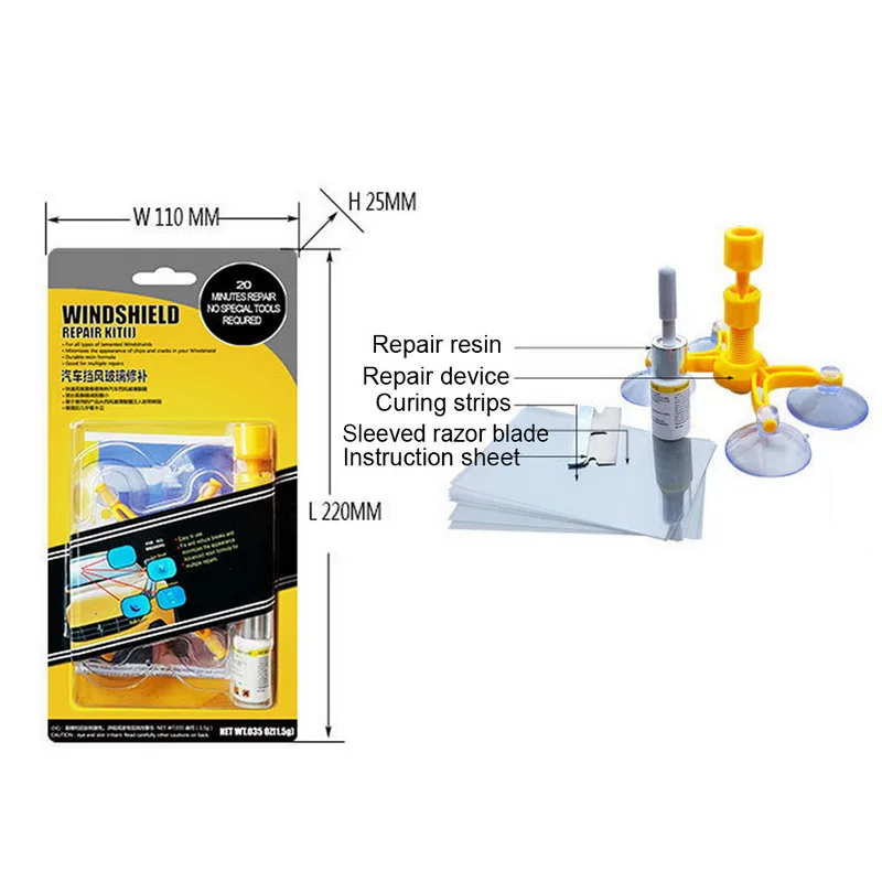 Наборы для Ремонта Лобового стекла DIY Инструменты ремонта автомобильного окна