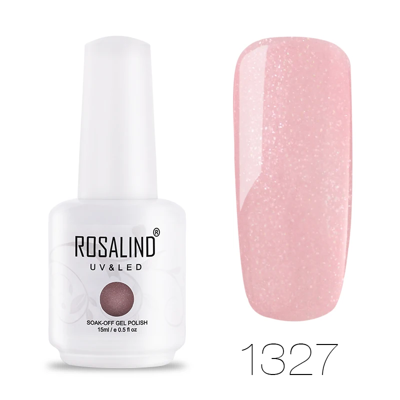 1327 ROSALIND Гель-лак 15 мл белая бутылка дизайн для полупостоянного УФ-излучения и led 60 красивых цветов ногтей художественный Гель-лак для ногтей - Цвет: 1327