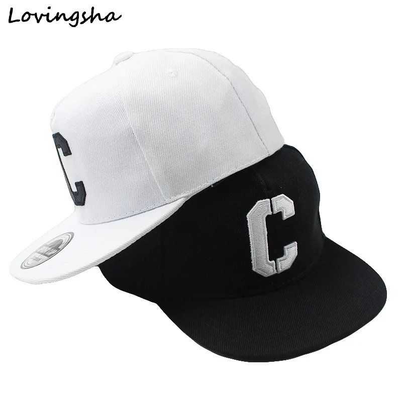 

LOVINGSHA Boy Baseball Caps 3-8 Years Old Kid Snapback Caps Letter "C" Design High Quslity Adjustable caps For Girl CC079