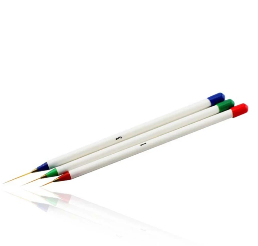 Маникюрный салон 3 шт. Дизайн ногтей карандашный рисунок пером Инструменты для