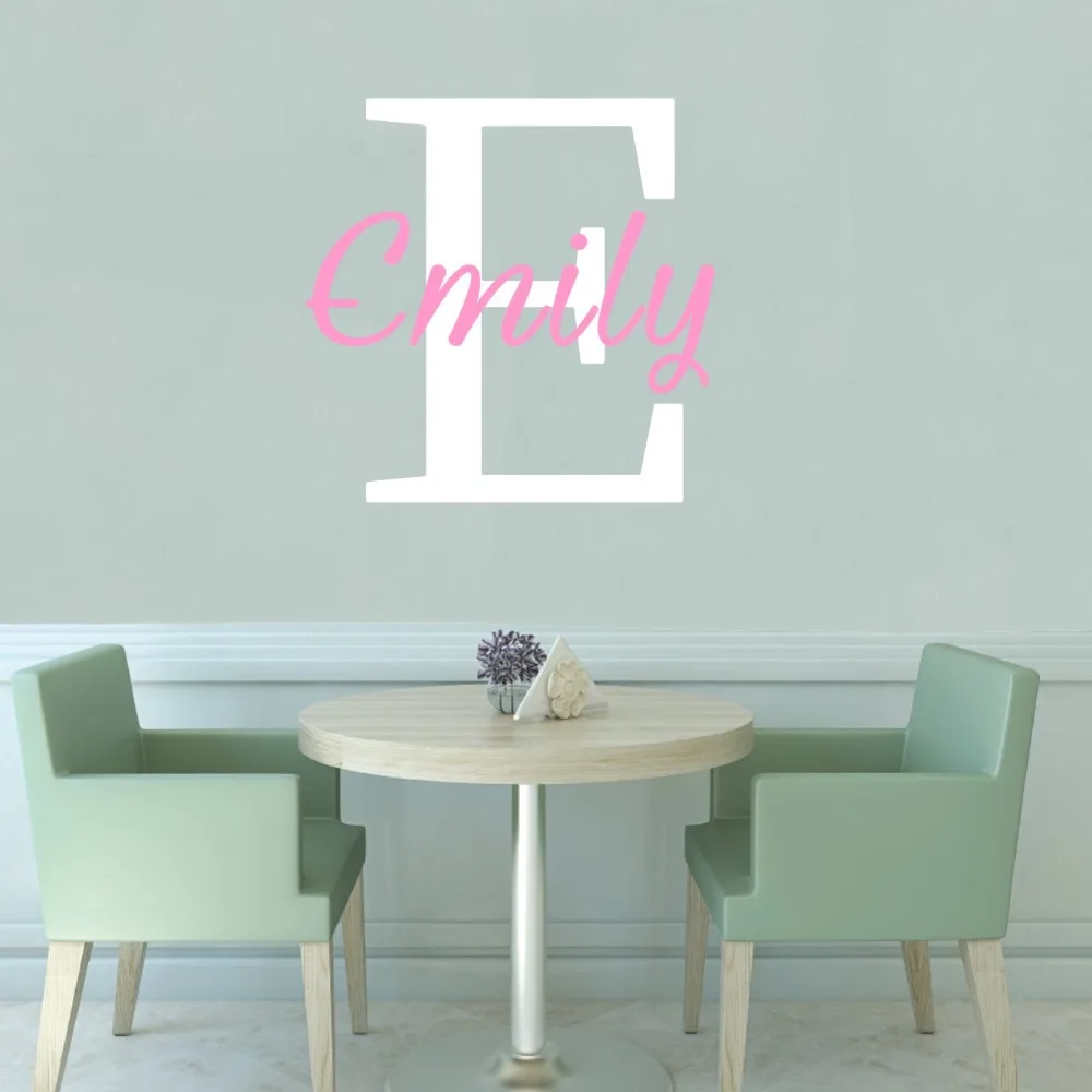 Простой стиль под заказ любое имя домашний декор для детской спальни подарок