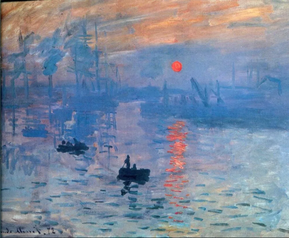 

High quality Oil painting Canvas Reproductions Impression, sunrise (1873) By Claude Monet hand painted