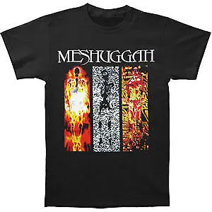 Meshuggah Для мужчин уничтожить стереть улучшить футболка черный rockabilia|t-shirt black|black