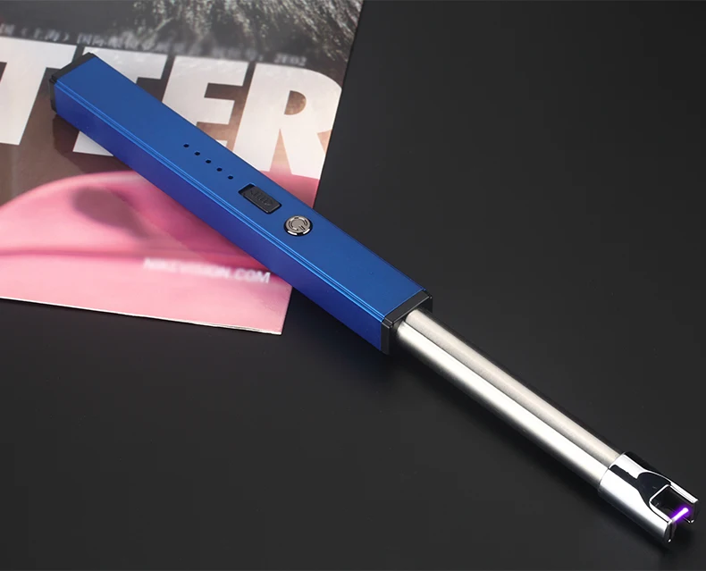 Дуговой ветрозащитный плазменный Электронный USB перезарядка Кухня барбекю дисплей мощность электрические свечи зажигалка
