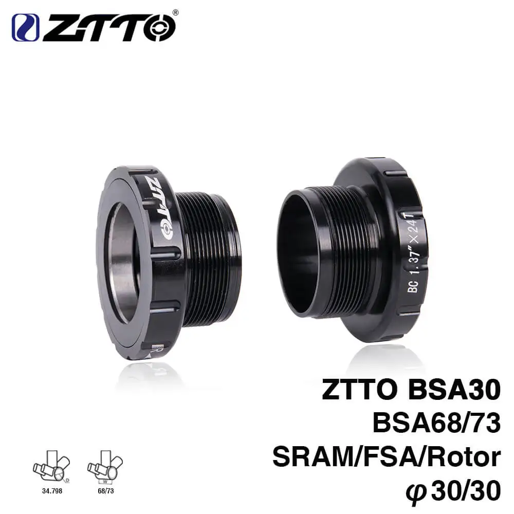 ZTTO BSA30 BB68 горный велосипед Горный монтаж шоссейный Подшипник нижние кронштейны