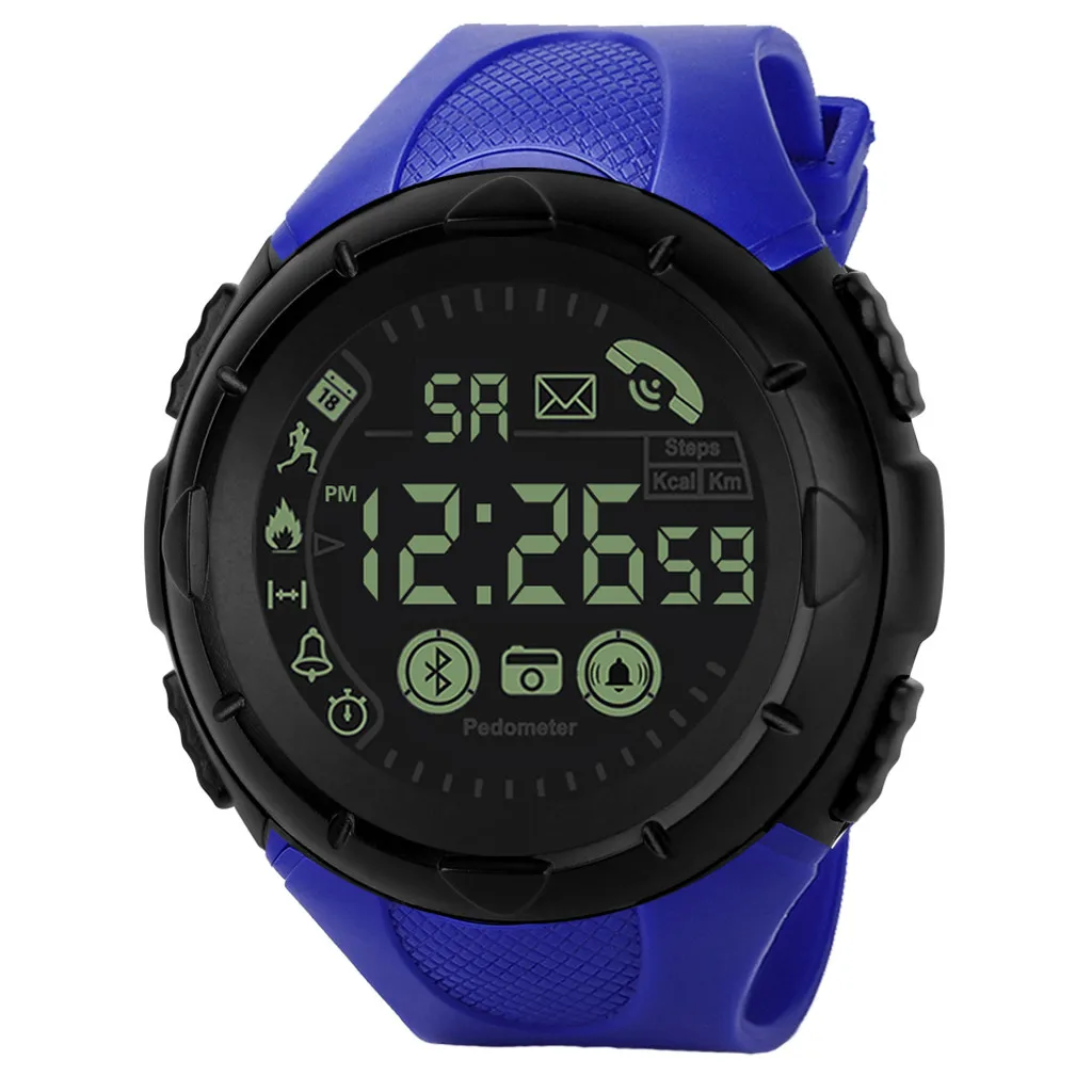 C Хит, спортивные часы, мужские Смарт часы, Bluetooth, цифровые наручные часы, водонепроницаемые, крутой дизайн, Reloj elegante de los hombres Wd4 - Цвет: C