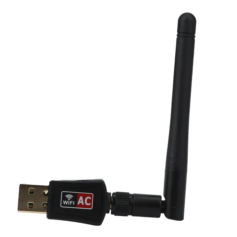Factory price 600 Mbps Dual Band 2.4/5Ghz Wireless USB WiFi Network Adapter 802.11AC w/Antenna J09T|network adapter|wifi network adapteradapter