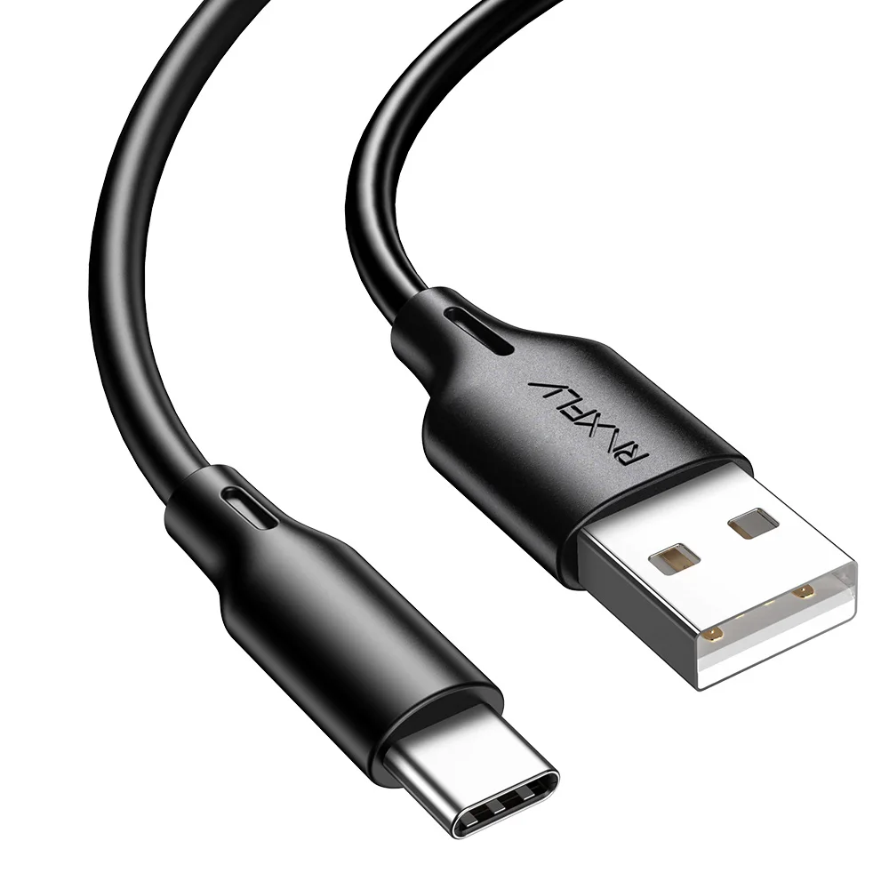 Black USB raxfly type-C кабель для samsung S9 S8 быстрая Синхронизация данных USB-C провод для зарядки телефона USB шнур для зарядного устройства для Xiaomi Mi9 Redmi Note 7 - Цвет: Black