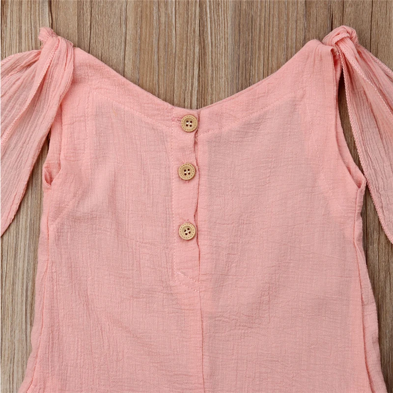 Одежда для маленьких девочек Детский комбинезон милая хлопковая одежда без