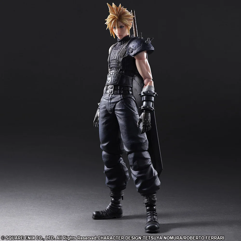 PLAY ARTS Final Fantasy VII 27 см Cloud Strife экшн-фигурка издание 2 шарнирная подвижная Модель