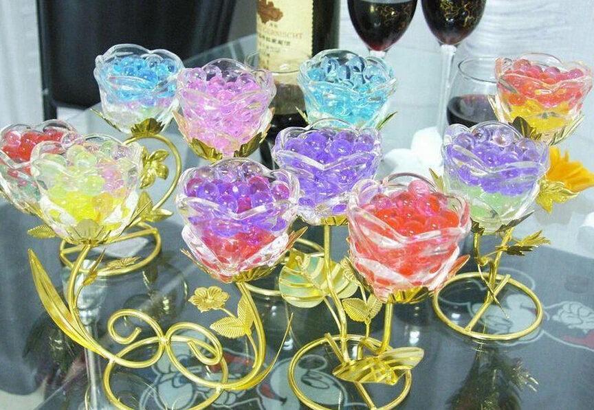 1 упаковка 100 шт. жемчужные бусины в форме кристаллов почвы воды грязи растут