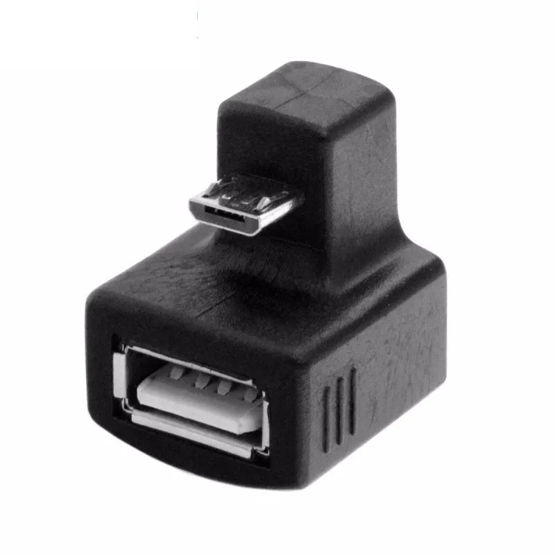 Cy вниз Угловой Micro USB V8 OTG к 2 0 Женский удлинитель адаптер соединитель для сотового