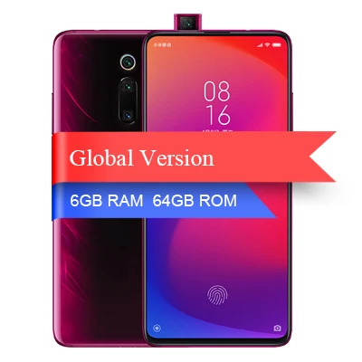 Красный Глобальная версия Xiaomi Mi9T Mi 9 T Mi 9 T 6G 64G Восьмиядерный мобильный телефон Snapdragon 730, 8-мегапиксельная Тройная камера заднего вида, всплывающая фронтальная камера - Цвет: Красный