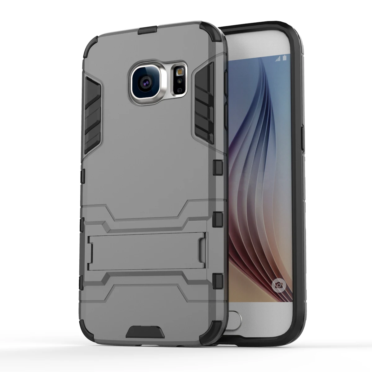 Армированный чехол для Samsung Galaxy S7 G9300 сверхпрочный гибридный жесткий мягкий