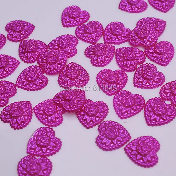 24 шт. жемчужные бусины с плоской задней стороной 17 мм|pearl beads|beads heartflatback flowers |