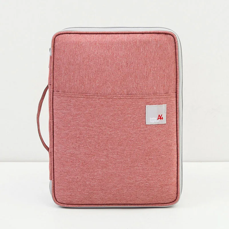 Pink MIRUI многофункциональные сумки для документов формата А4, портативная водонепроницаемая сумка для хранения из ткани Оксфорд, для ноутбуков, ручек, компьютеров - Цвет: Pink