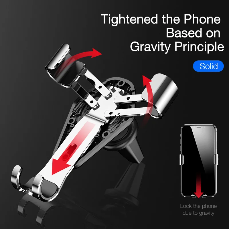Cafele Gravity Автомобильный держатель для телефона универсальный с вентиляционными