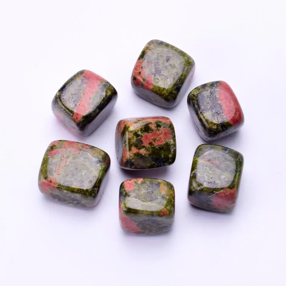 unakite 7 шт. декоративная галька для сада, большой размер, натуральный камень, Цветной Камень Чакра, минеральный кристалл, исцеляющий Декор - Цвет: unakite