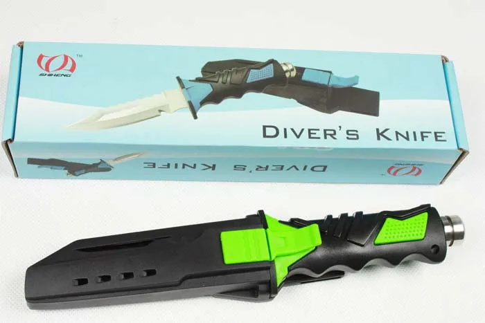 2 Colors! Camping Diving Knife 440C Blade Rubber Handle Hunting Fixed Knives. | Инструменты