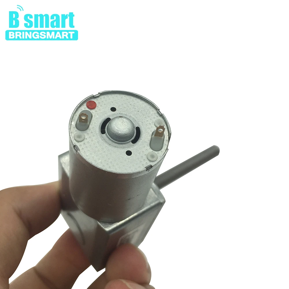Bringsmart JGY370 червячный мотор-редуктор 12 В вольт постоянного тока M6 длина винтового вала 50 мм 6 в 24 в мини-мотор обратный редуктор самоблокирующийся мотор