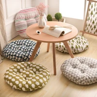 round shape 2 size seat cushion silk cotton core cotton polyester tatami cushion pillow home decoration car soft sofa cushion