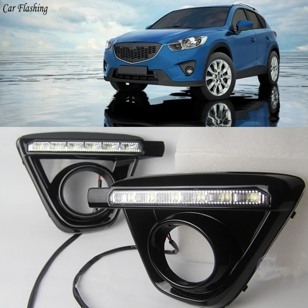 Автомобильная проблесковая 1 комплект для Mazda CX-5 CX5 CX 5 2013 ~ 2016 вождения DRL дневные