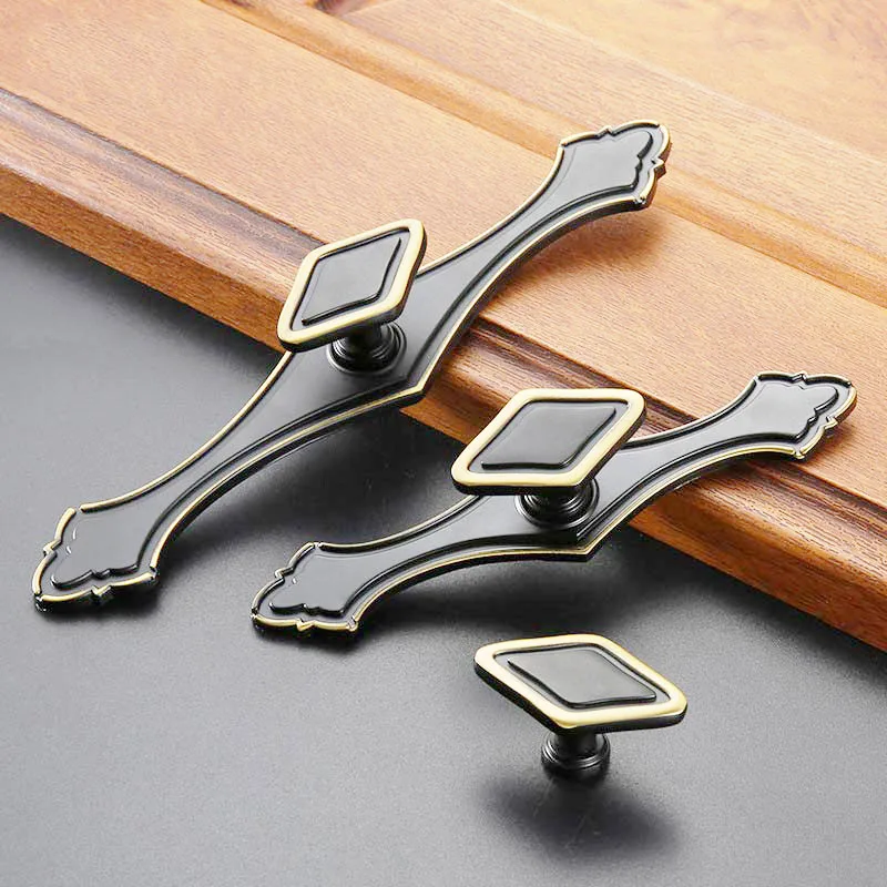 MEGAIRON античные дверные ручки Кухня шкафа Ретро Шкаф Ручки цинковый сплав для