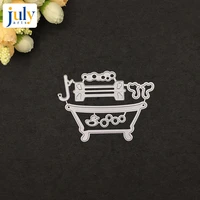 julyarts bathtub carbon steel material cutting embossing cutter paper silver cutting metal for scrapbooking craft dies new 2018