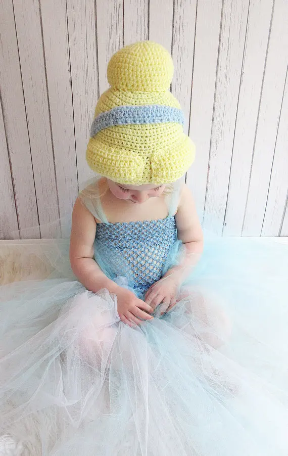 baby Photo Prop Halloween wig costume Princess Tiana inspired / hat and the Frog 6month- adult free shipping | Детская одежда и