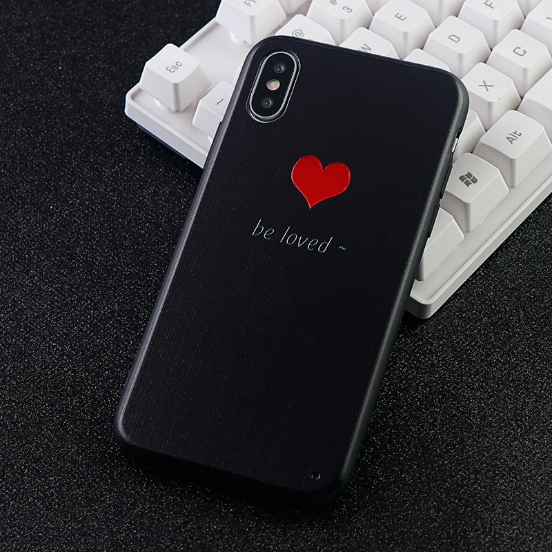 Чехлы для телефонов IPhone 6 s 7 8 Plus X XS MAX XR мягкий силиконовый чехол с сердечком пар
