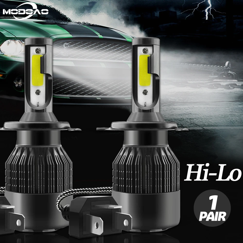 14400Lm светодиодные фары лампы H4/9003/HB2/Hi/Lo Автомобильные Водонепроницаемые для