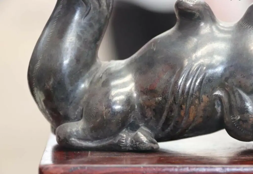 Old China Copper Bronze Animal Camel Penholder Pen Rack Statue BN8203 | Дом и сад