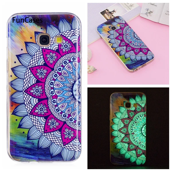 Мягкий чехол для Samsung Galaxy A3 3 2017 A320 A320F A320Y SM A320F/DS Единорог собака Световой Мягкие TPU