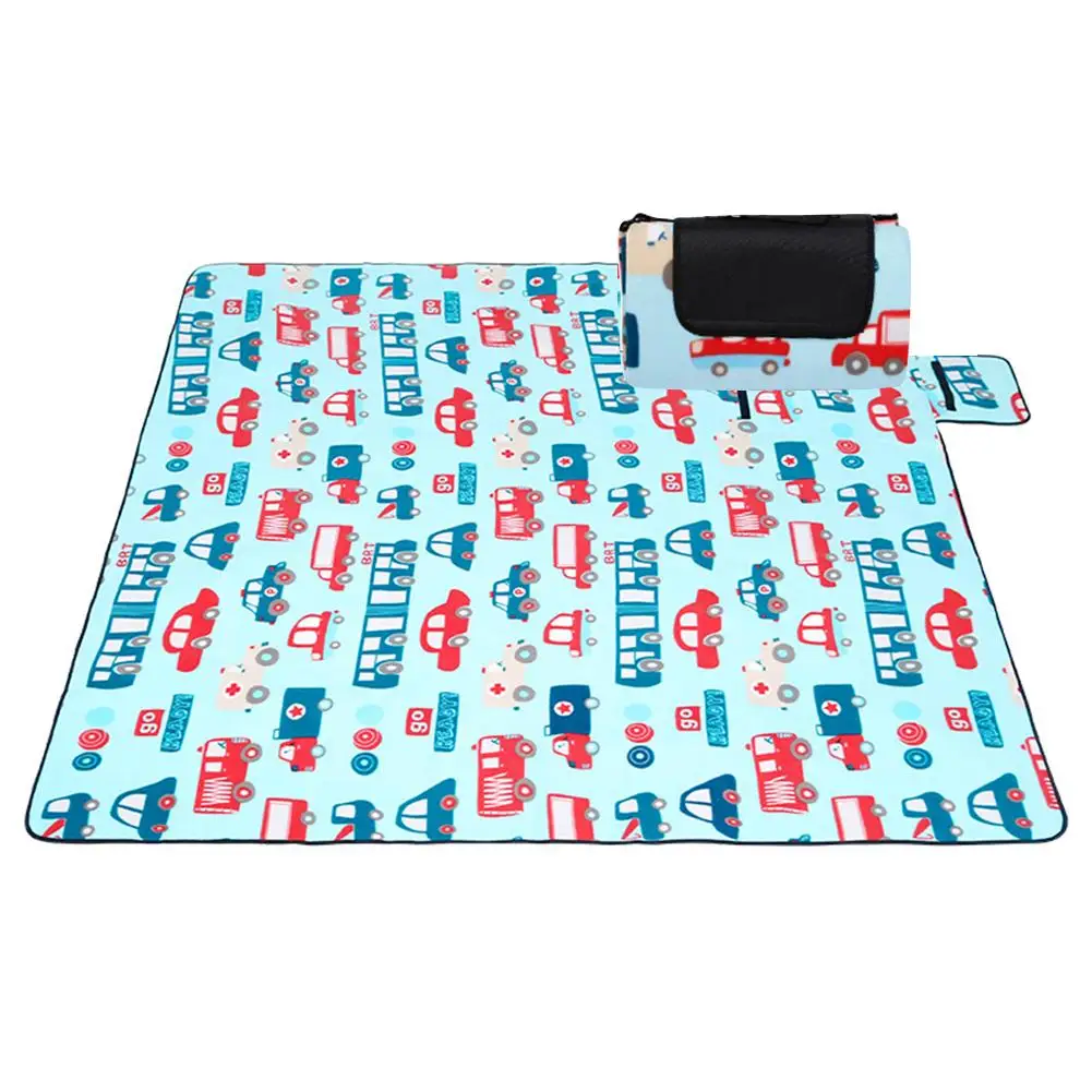 

Moisture-proof Pad Outdoor Outing Children Climbing Mat Fleece Waterproof Folding Picnic Mat Extra Large Picnic Blanket