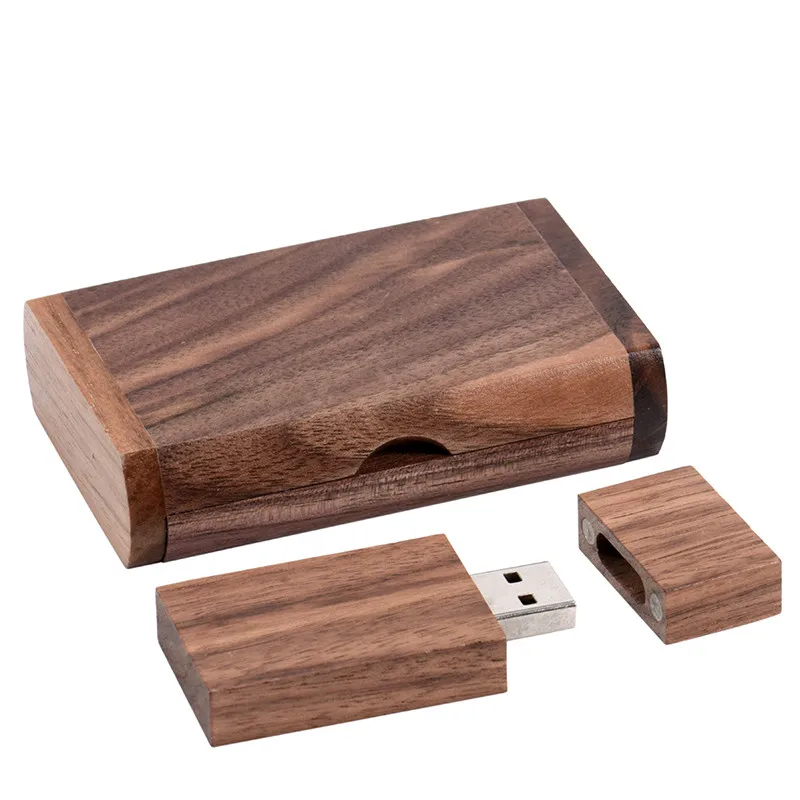 JASTER USB 2,0 логотип на заказ Деревянный usb+ коробка персональный логотип ручка-накопитель 8 ГБ 16 ГБ 32 ГБ 64 Гб usb флеш-накопитель Флешка карта памяти - Цвет: B