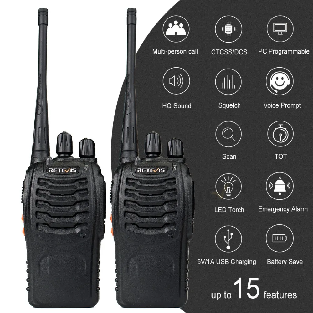 10 шт. портативная двухсторонняя рация Retevis H777 радио для отеля/ресторана 3 Вт UHF фонарик usb зарядка набор рации