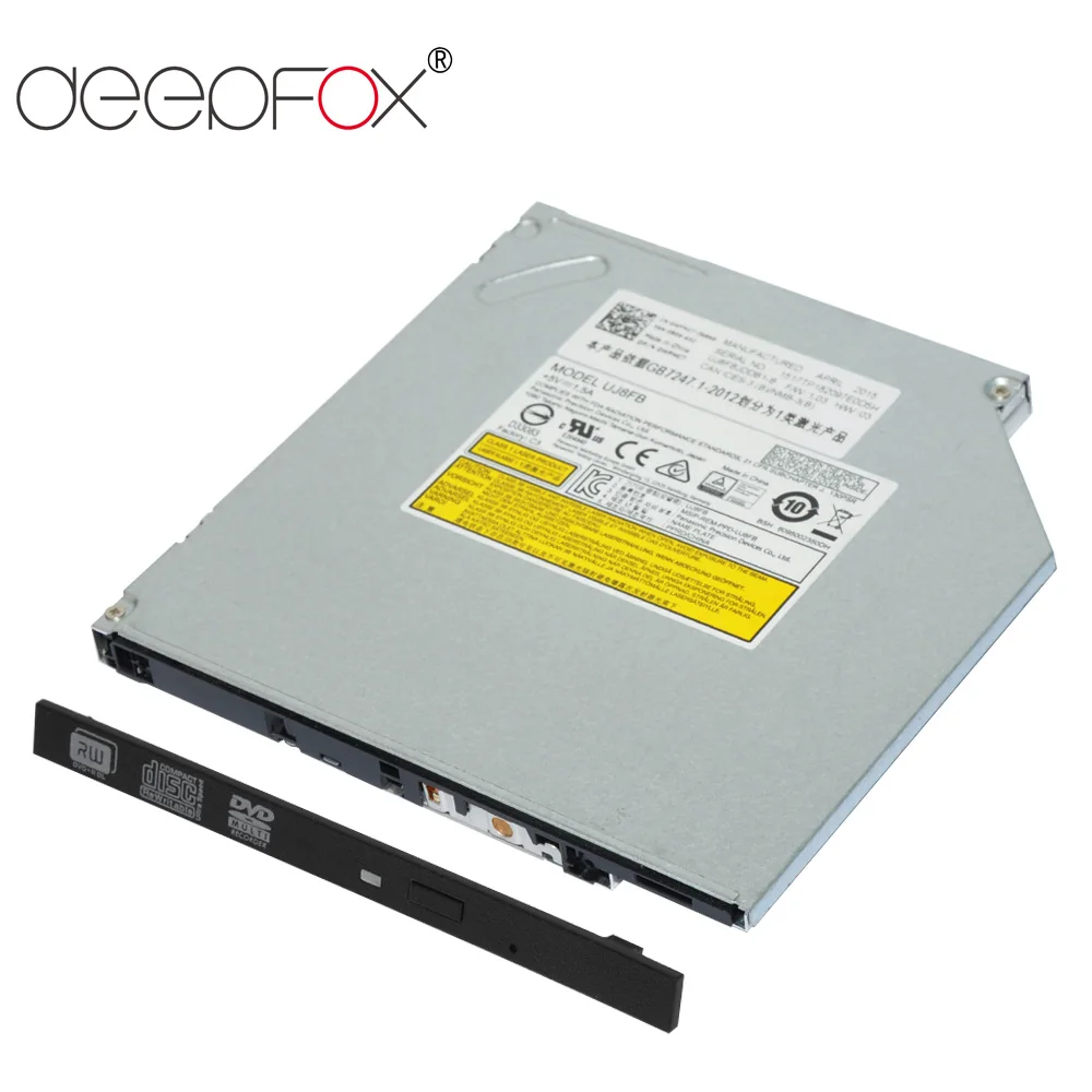 Дисковод DeepFox Superdrive DVD, CD, RW, записывающее устройство, Внутренний оптический привод SATA 9,5 мм, привод для ноутбуков, записывающее устройство