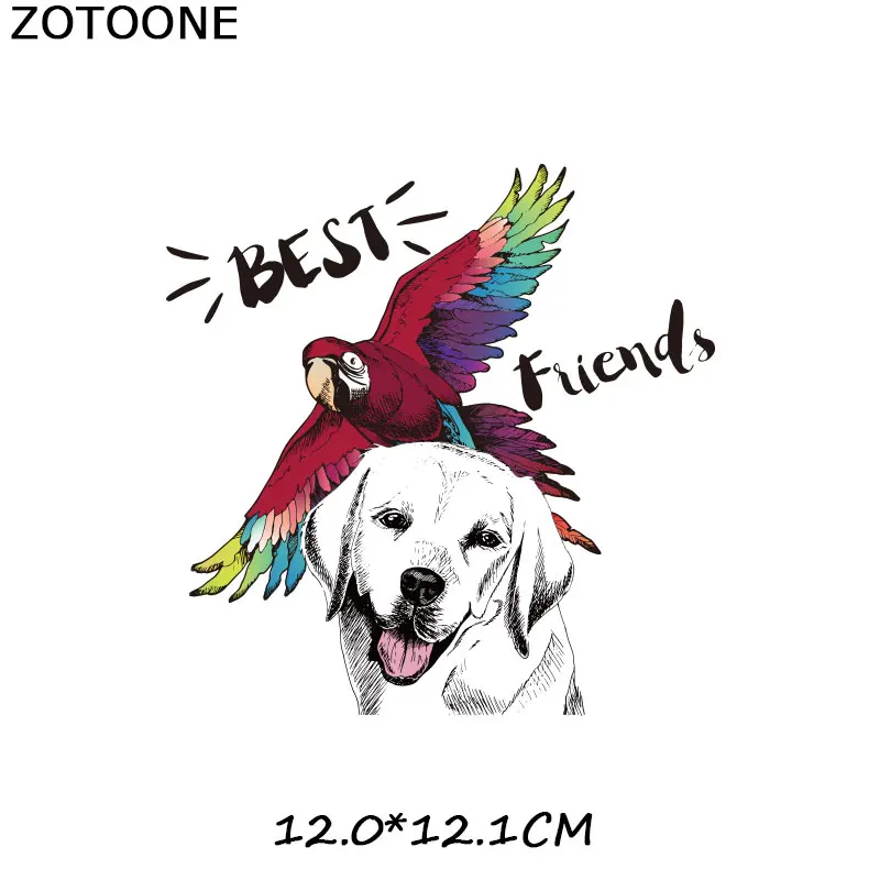 ZOTOONE милая собака мультфильм Железная на патч для детей наклейка на одежду DIY животных Тепловая аппликация передачи для футболки с принтом G - Цвет: 786