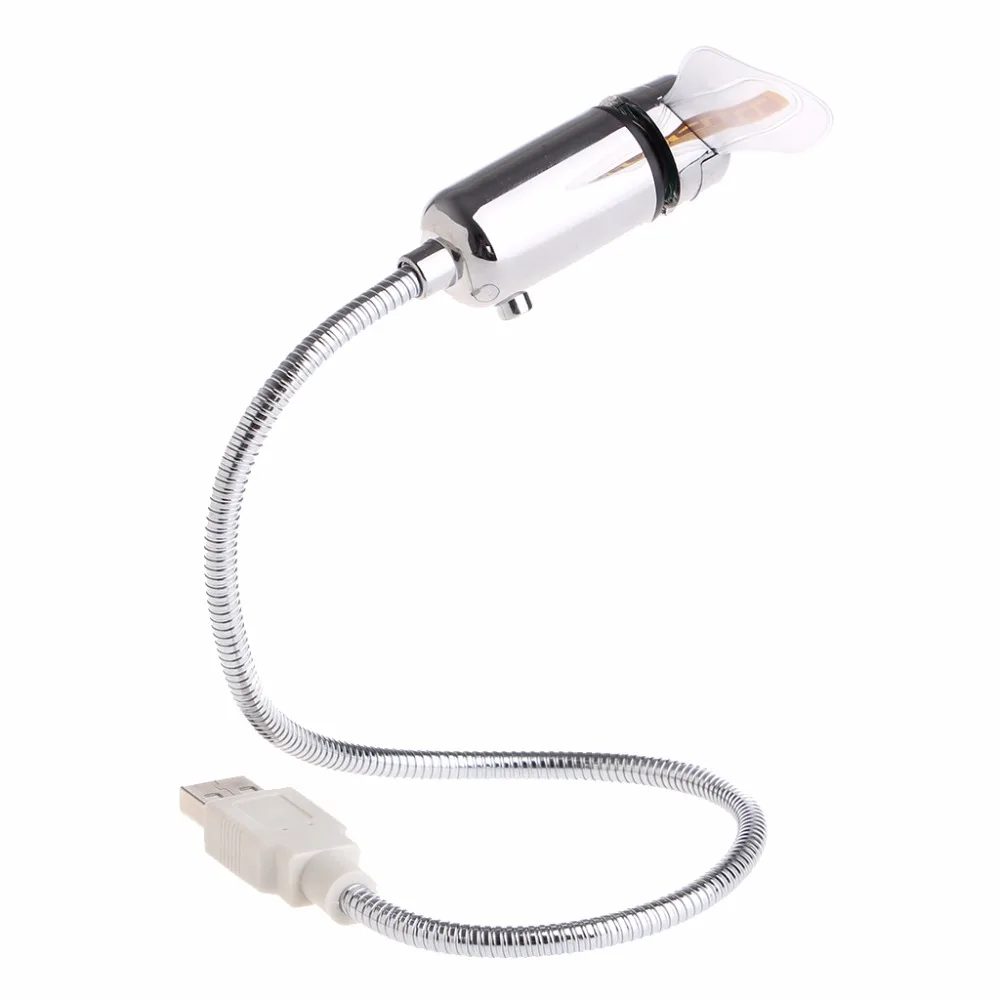 Вспышка USB светодиодный вентилятор гибкий мягкий клинок цветной светильник