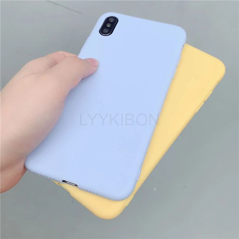 Мягкий силиконовый чехол из ТПУ ярких цветов для huawei Honor 7A 20 Pro 10 Lite 8X P30 P20 mate 20 30 pro P20 P Smart Y9 матовый чехол