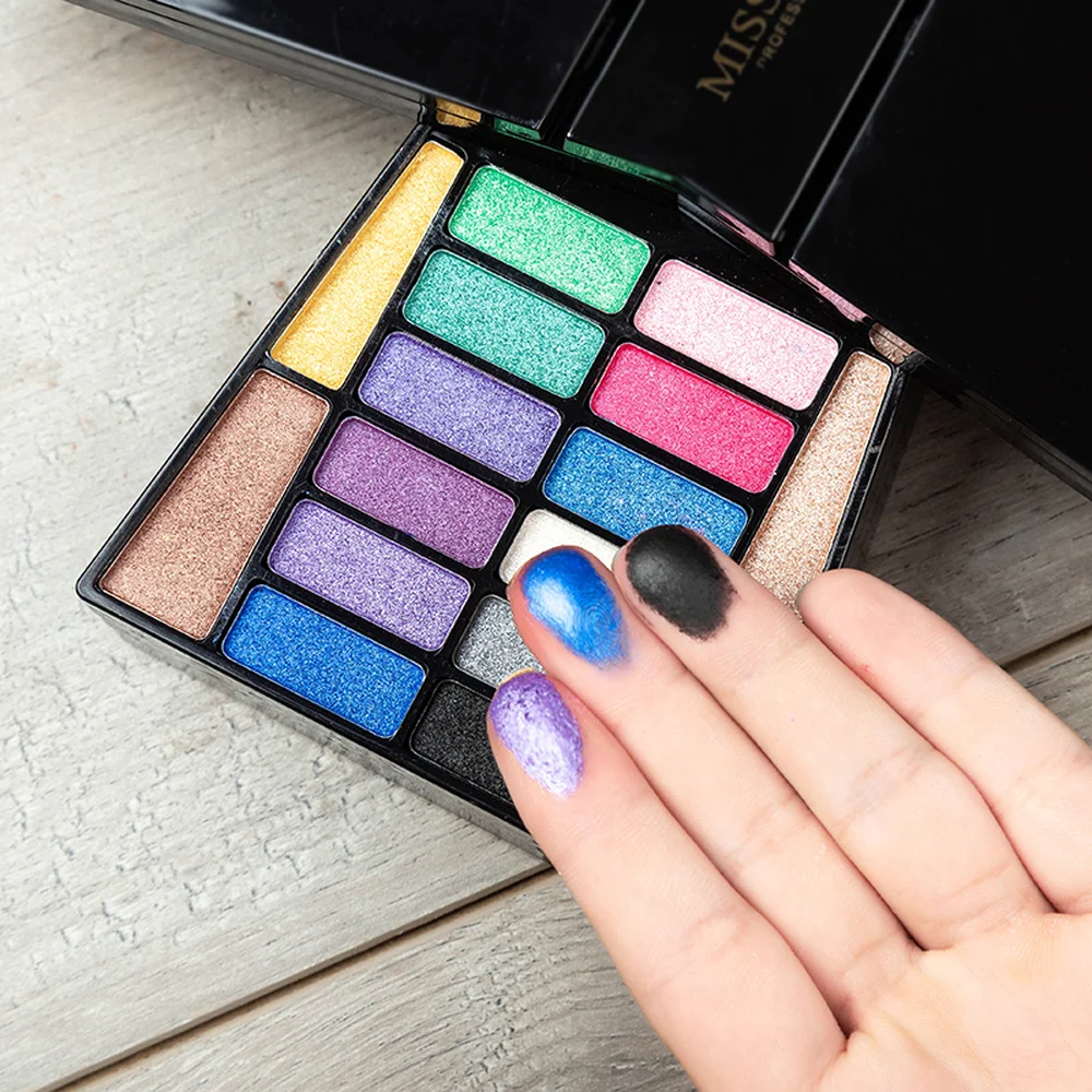 MISS ROSE Профессиональные Тени для век Палитра мерцающие матовые тени набор палитра
